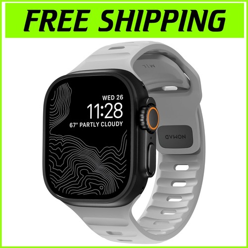 Apple Watch Sport Band V2 - 22mm Waterproof Fluororubber with Pin & Tuck Closure - 第 1/8 張圖片