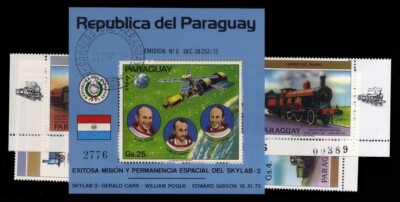 1974, Paraguay, Bl. 222 u.a, **, gest. - 1787459