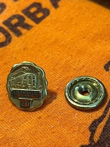 South Shore RR. Chicago South Shore & South Bend Railroad  20 Year Service Pin