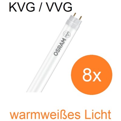 8 x 150cm OSRAM G13 T8 SubstiTUBE STAR PLUS LED Röhre 18,3W wie 58W 3000K