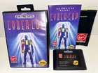 Cyber Cop (Sega Genesis, 1992) + POSTER Authentic VERY NICE! VTG Hang Tab MINT