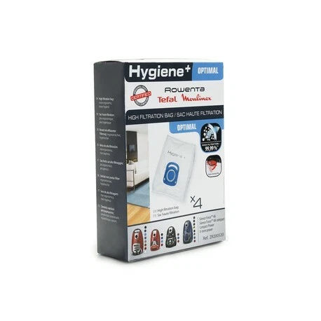 20 Sacchetti Per Aspirapolvere Rowenta Silence Force - Modelli RO6400-6499, Compatibili Swirl R39