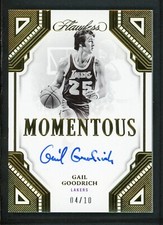 2022-23 GAIL GOODRICH 04/10 AUTO PANINI FLAWLESS MOMENTOUS AUTOGRAPHS