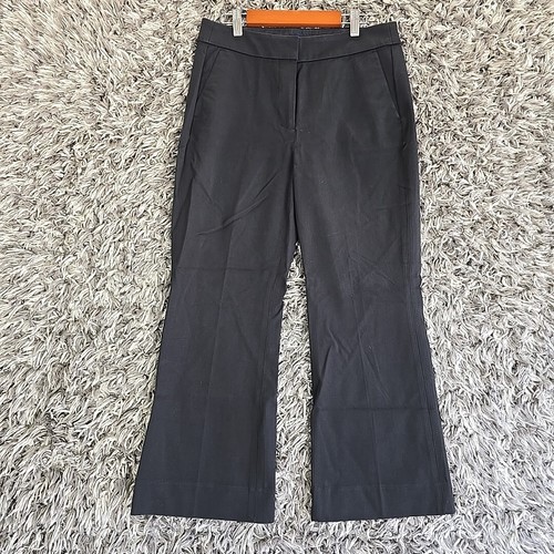J. Crew Kelsey Kick Flare kurz geschnittene Hose Größe 6 schwarz neu ohne Etikett $ 98
