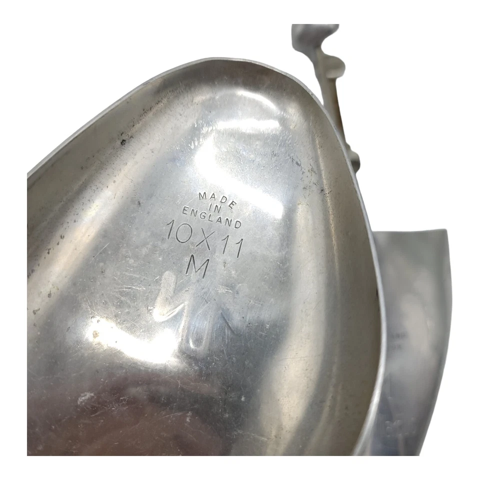 Zapatos de aluminio Neiman Marcus vintage años 30 hechos en Inglaterra para árboles talla 10/11 Foto 4 de 4