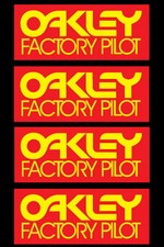 Oakley Factory Pilot Vintage Motocross Stickers 4 Pcs Honda Suzuki Kawasaki Oakley Factory Pilot Vintage Motocross Stickers 4 Pcs Honda Suzuki Kawasaki