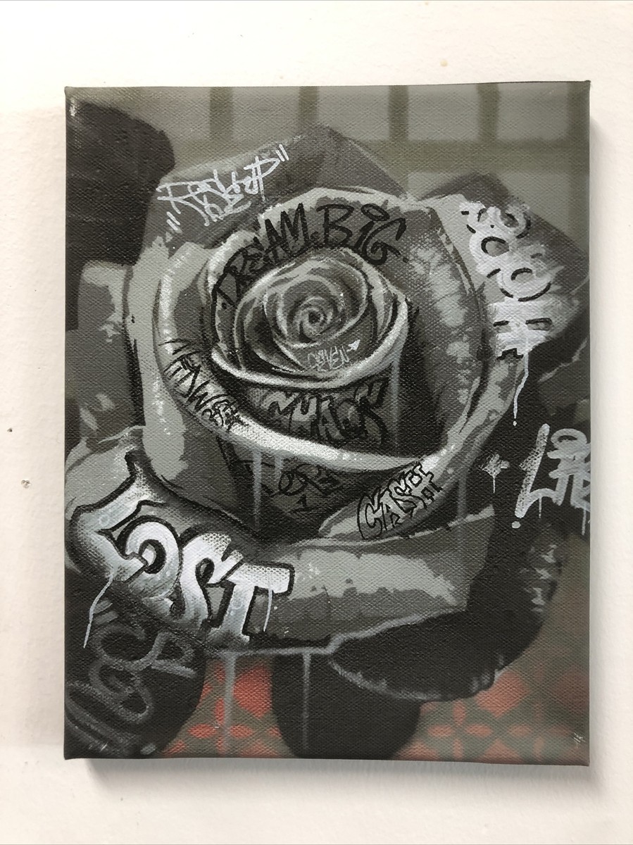 Graffiti Rose Tattoo Art Canvas Print Graffiti Art Street Art Black And White | eBay graffiti-rose-tattoo-art-canvas-print-graffiti-art-street-art-black-and-white-ebay