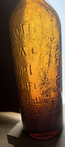 Alte Bierflasche Brauerei Gottlieb Büchner Erfurt 1/2 Liter - Bild 3 von 4