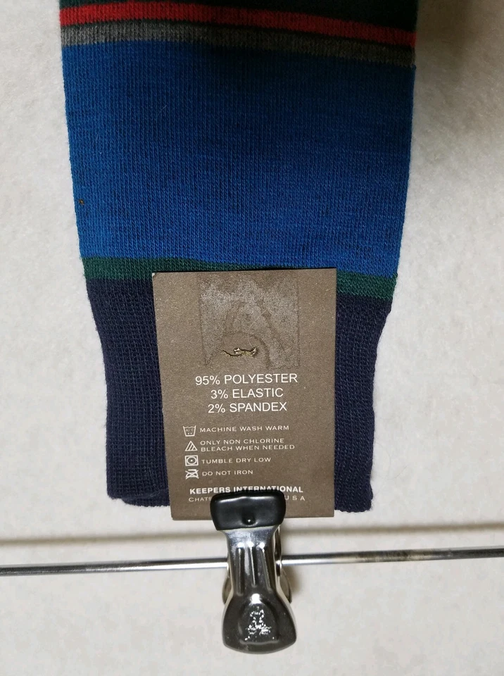 Florsheim multicolored Polyester spandex blue green gray red Size 6-12.5 - Image 3 of 4