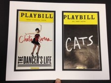 Picture Framing Mat 11x14 for Two Playbill White with black liner