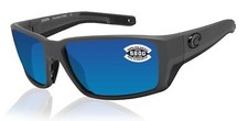 Costa Del Mar Fantail Pro sunglasses gray frame blue mirror 580G Glass lens NEW