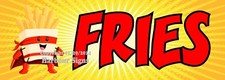 New Listing Fries DECAL Food Truck Vinyl Concession Sticker Superhero Menu