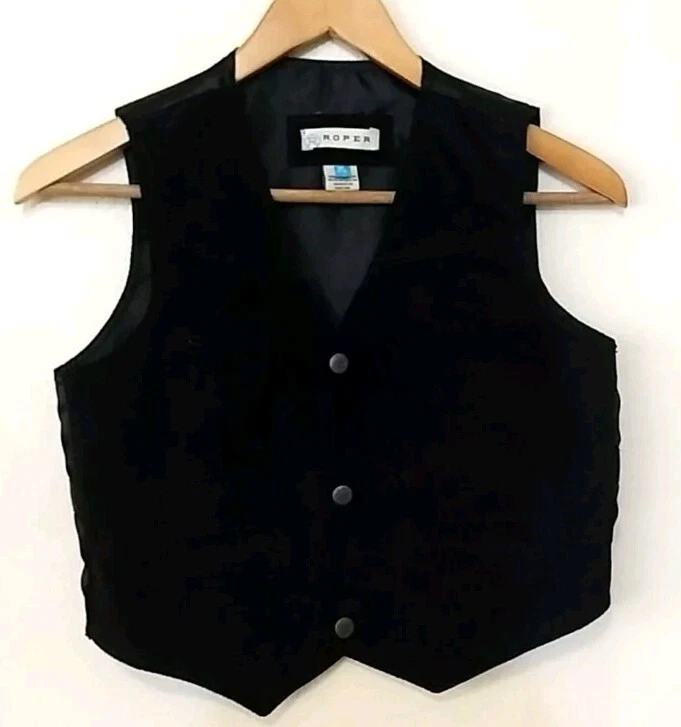 Youth Roper suede western vest - Image 2 of 4