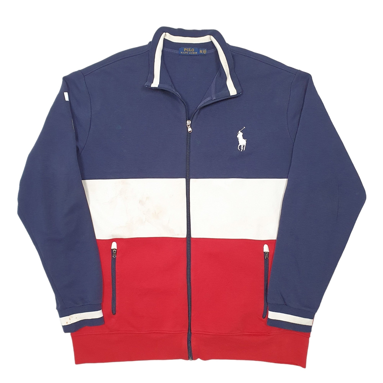 POLO RALPH LAUREN Full Zip Sweatshirt USA 1967 Jumper Sweatshirt Womens XL
