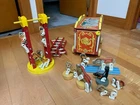 vintage 1960's Fisher Price circus with wheeled cage,11 figures, accoutrements