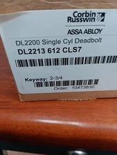 corbin russwin sfic sc deadbolt satin bronze 612