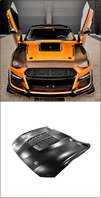 ALUMINIUM MOTORHAUBE FÜR FORD MUSTANG 2018 - 2023 GT500 STIL 1:1