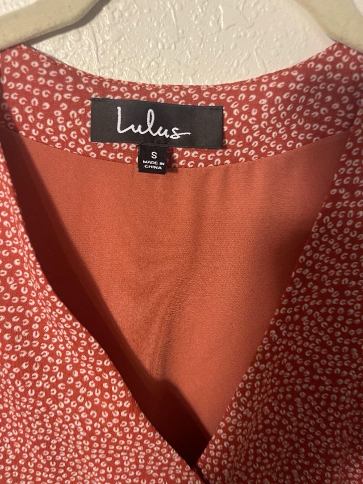 Lulus Red Pattern Button Up Dress - image 5