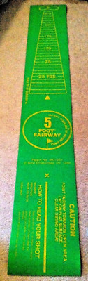 VINTAGE GOLF COLLECTIBLE 5-Ft FAIRWAY - 1976/1980 PRACTICE DRIVE ANALYZER Mat