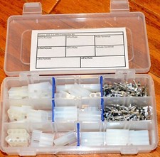 Molex .093 Series Free Hanging Connector Kit. 2-3-4 Pin.  14-20 Ga.  130 Pieces