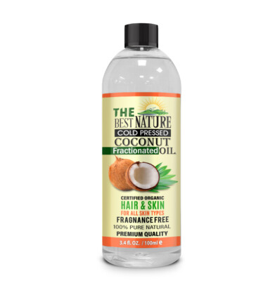 Nature Prime Coconut Fractionated Oil 100ml Perfekt zur Feuchtigkeitspflege und Massage