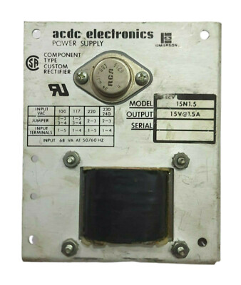   acdc Electronic 15N1.5 Power Supply Component Type Custom   #T8