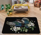 3D Embroidery Flower Bird NA3562 Game Rug Mat Elegant Photo Carpet Mat Fay