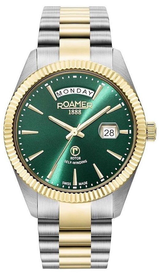 Roamer Primeline Daydate 981662-48-75-90 Orologio Uomo Meccanico