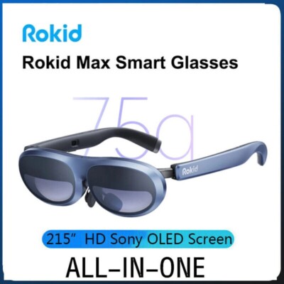 Rokid Max 3D Smart AR Glasses 215'' HD Sony Micro OLED Screen Giant Screen Cinema