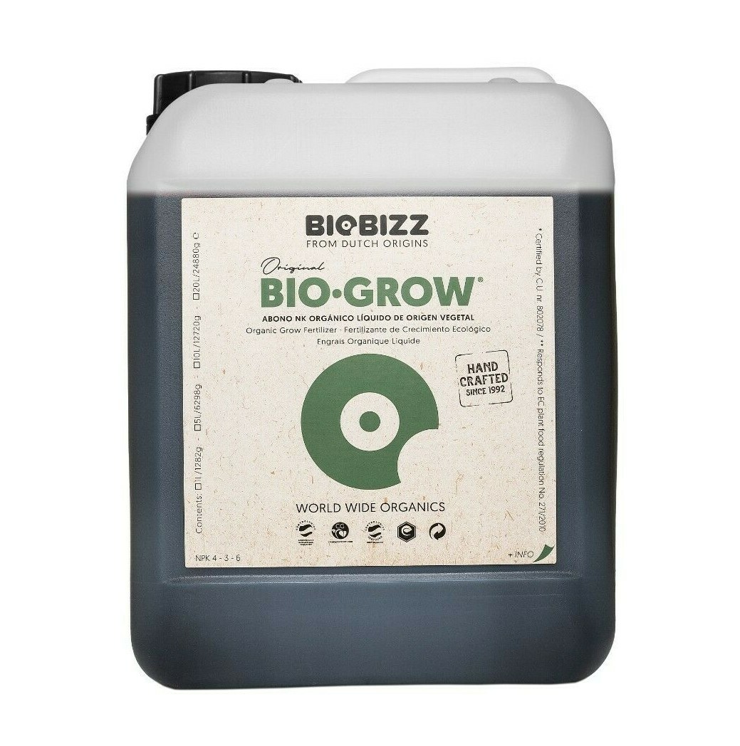Biobizz Bio Grow 10L - Organic Plant Nutrient Biobizz Reseller 10 Litres