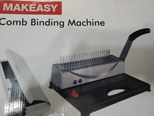 MAKEASY Comb Binding Machine A4, A5 Letter Size Comb Binder Full Handle