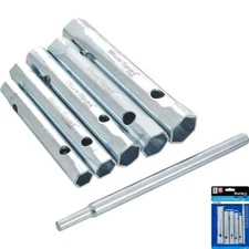 Bluespot 6pc Tubular Box Wrench Set Long Tube Spanner Plumber Mechanic 8mm-17mm