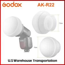 US Godox AK-R22 Collapsible Diffusion Dome, Diffuser for Godox V1 pro Round Head