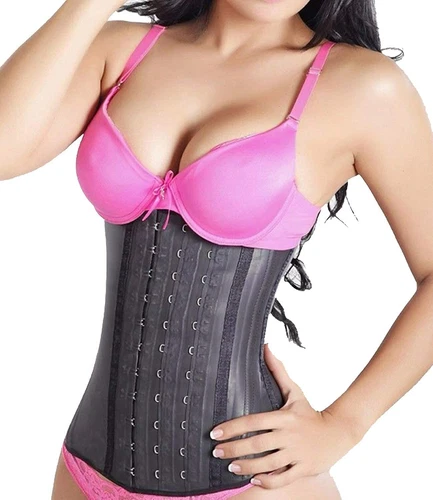 Corsetto Allenatore Vita 100% Lattice Cincher Fajas Colombianas Riduttore Body Shaper - Foto 23 di 34