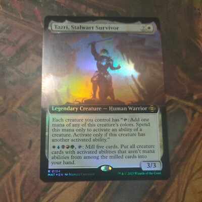 Tazri, Stalwart Survivor FOIL Extended Art - MoM: Aftermath - Near Mint - MTG