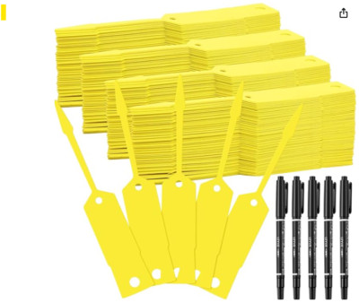 Self-Locking Arrow Poly Key Tags Dealership Tags 500 PCS
