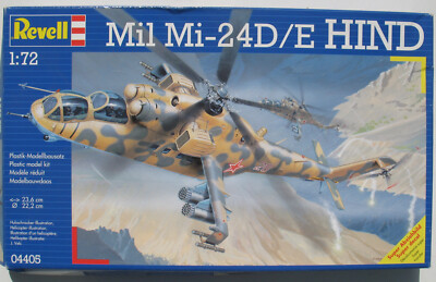 Revell 04405 Mil Mi-24D /E HIND 1:72 Hubschrauber Soviet Helicopter Bausatz Kit