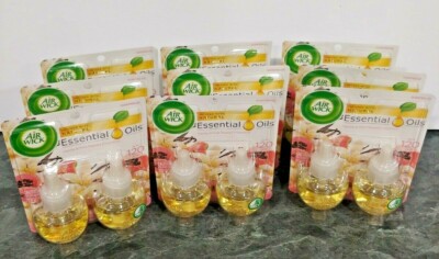 Air Wick Vanilla & Pink Papaya Fragrance Scented Oil Refills 9 packs of 2 (18)