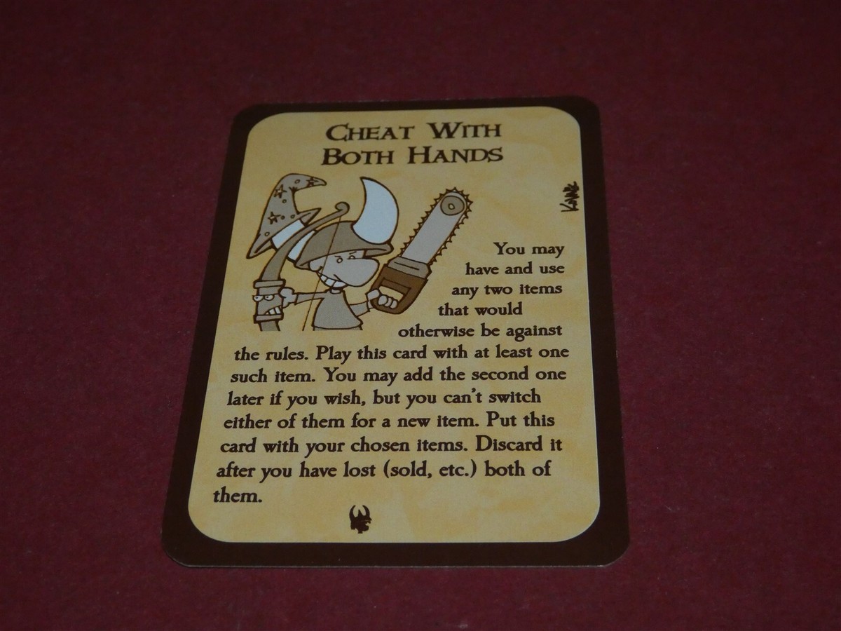 Steve Jackson Games: Munchkin Cheat With Both Hands Promo Card | eBay