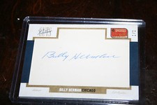 2013 Panini America's Pastime Cuts Signature BILLY HERMAN Chicago HOF Auto 1/1