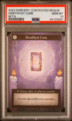 PSA 10 - Amethyst Core (Unique) Beta - Sorcery | eBay Australia