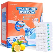 Toilet Cleaner Refill Pads 48ct Disposable Toilet Scrubber Refill Fresh Toile...