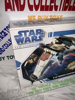 Star Wars Hasbro The Clone Wars V-19 Torrent Starfighter -Factory