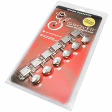 Grover Nickel 6 Inline Guitar Tuners for Vintage Fender Strat/Tele® 133N6