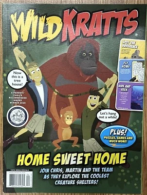 Wild Kratts kids magazine March 2024 Home Sweet Home