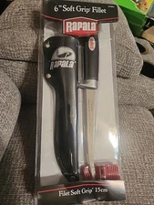 Rapala BP706SH1 Soft Grip Fillet Knife, 6" Stainless Blade
