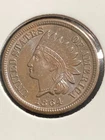 1864 Bronze No L INDIAN HEAD CENT CHOICE TO GEM BROWN UNC - RAZOR SHARP STRIKE