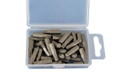 TMAX 50pc 1'' T-30 Torx 6 Point Screwdriver Insert Bits Hex Shank, Security Slot