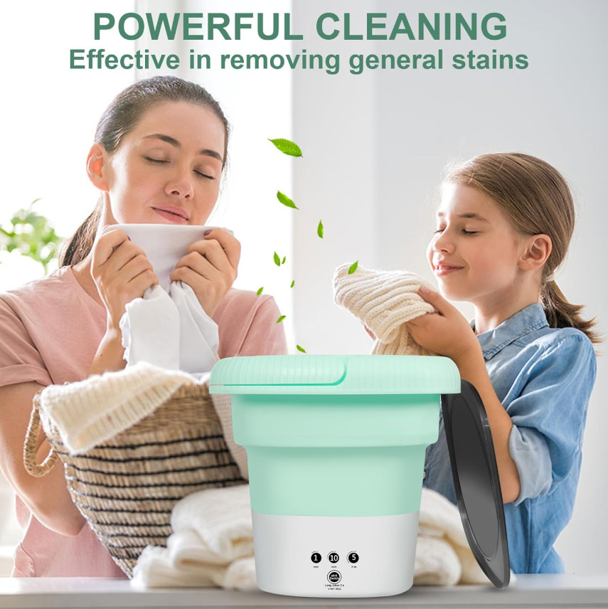 Portable Washing Machine Mini Washer Foldable Washer and Spin Dryer Small Travel