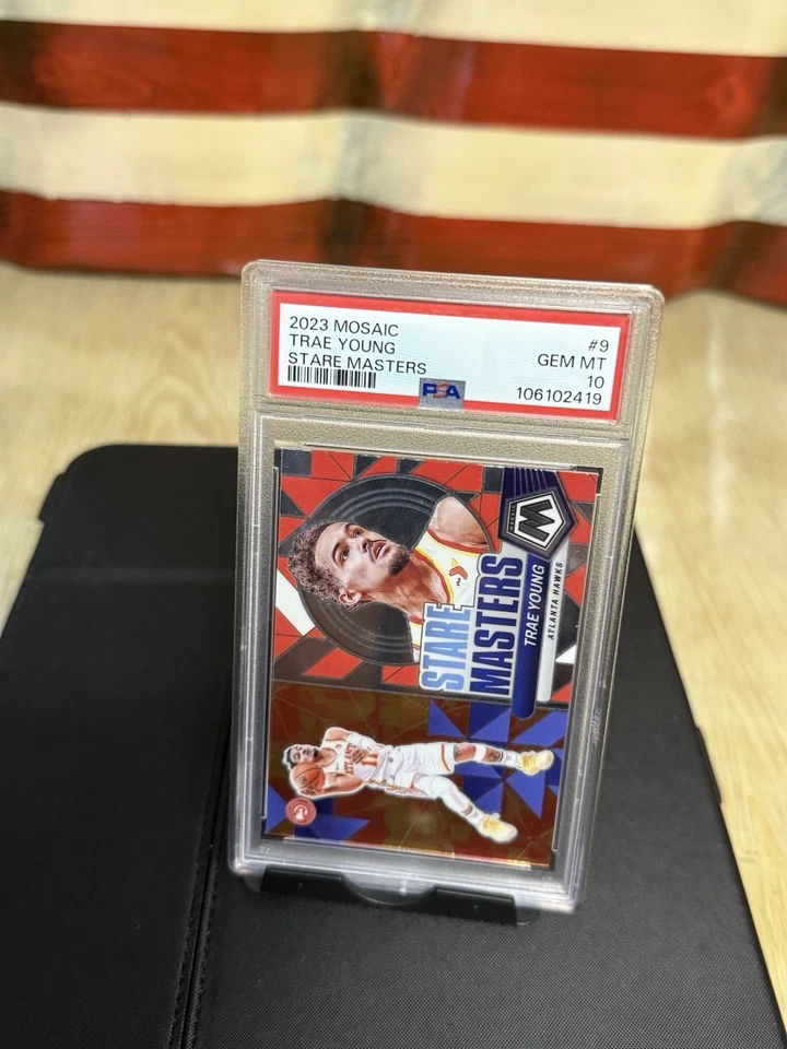 2023-24 Mosaic Trae Young Stare Masters Rookie RC #9 PSA 10 POP 1 🔥 - Image 3 of 3